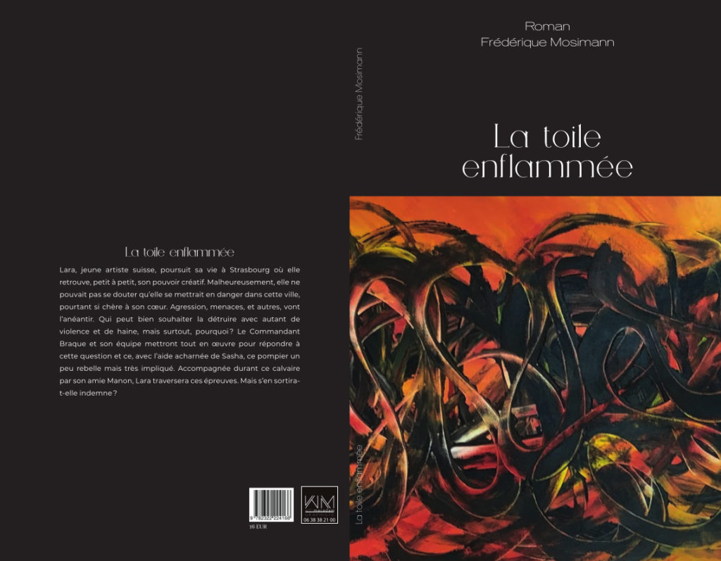 La toile enflammée roman de Frédérique Mosimann
